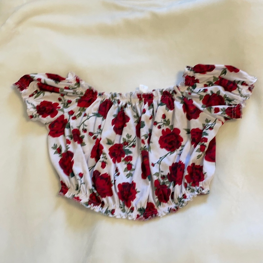 White Off the shoulder Blouse